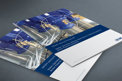 Brochures featuring DESMI industrial pumps for various fluid handling applications.